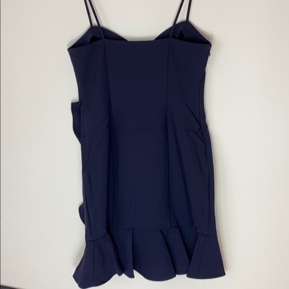 Likely Laverna navy ruffle mini dress size 10 NWT - Picture 6 of 8